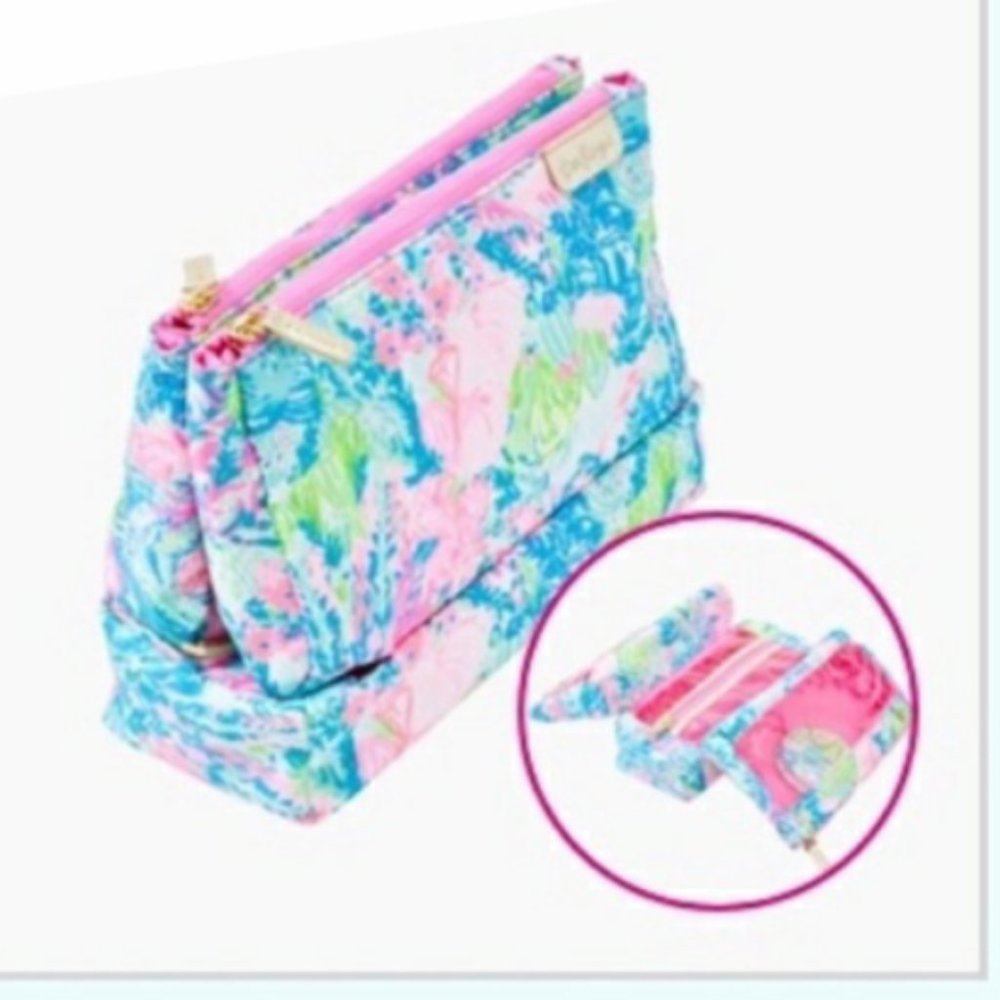 Lilly Pulitzer Cosmetic Pouch Travel Bag NWT